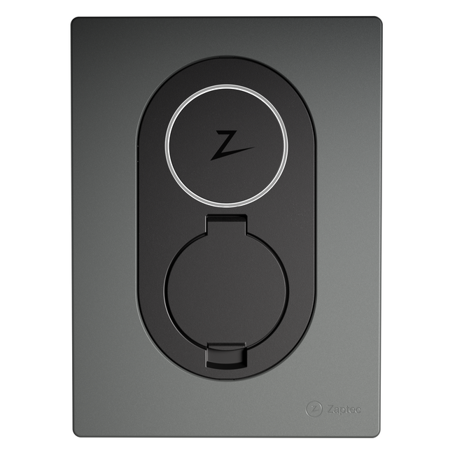 Zaptec Go - Type 2 Laadpaal met Socket - Tot 22 KW - 4G & Wifi Rock Grey
