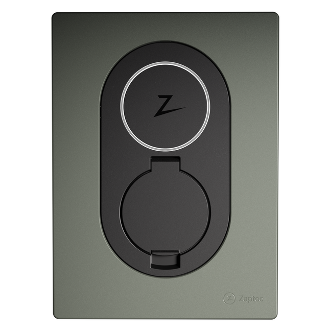 Zaptec Go - Type 2 Laadpaal met Socket - Tot 22 KW - 4G & Wifi Moss Green