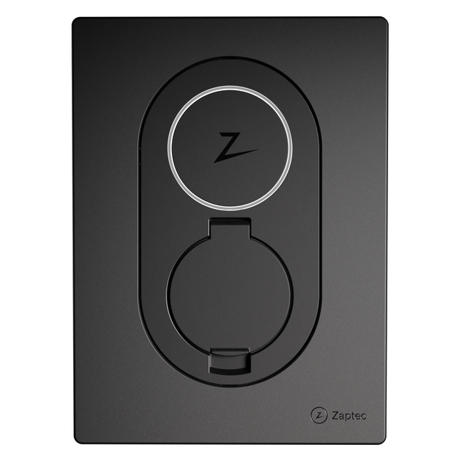 Zaptec Go - Type 2 Laadpaal met Socket - Tot 22 KW - 4G & Wifi Asphalt Black